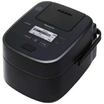 【中古】 パナソニック スチーム\u0026可変圧力IH炊飯ジャー(1升炊き) Wおどり炊き ブラック SR-CVSX180-K