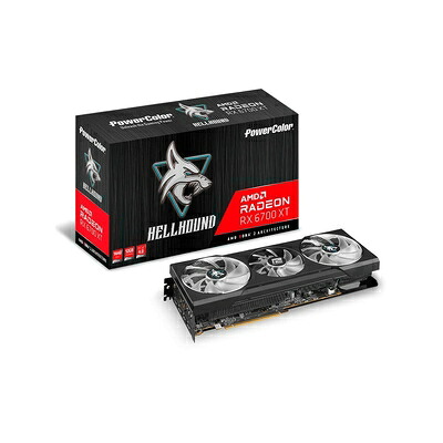 【中古】 Power Color AMD Radeon RX6700XT積み上げる グラフィックゲーム盤 GDDR6 12GB 【国内品】 AXRX 6700XT 12GBD6-3DHL