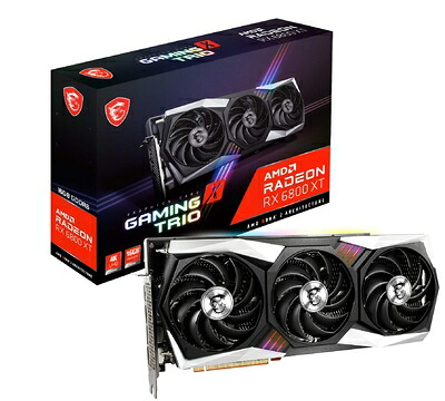 【中古】 MSI Radeon RX 6800 XT GAMING X TRIO 16G グラフィクスゲーム盤 VD7458