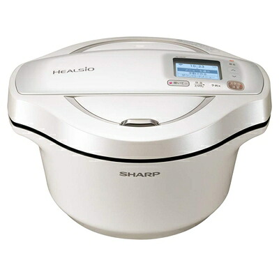 【中古】 シャープ 水なし自動調理鍋 2.4L ホワイト系SHARP ヘルシオホットクック KN-HW24F-W｜Haute Produit