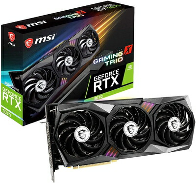 【中古】 MSI GeForce RTX 3070 GAMING X TRIO グラフィックスボード VD7417