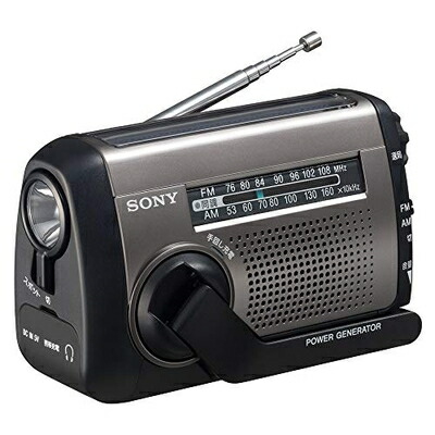 【中古】 ソニー ポータブルラジオ ICF-B99 : FM/AM/ワイドFM対応 手回し充電/太陽光充電対応 シルバー ICF-B99 S