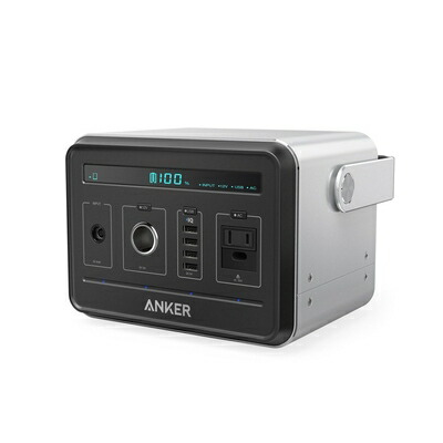 【中古】 Anker PowerHouse (434Wh / 120,600mAh 携帯型ワット数) 【PSE允許済 / 静音はたご屋取り替えっこ / 正弦波 / USB \u0026 AC \u0026 DC最終生産物相応う / PowerIQ積み上げる】 難民キャンプ、まさかの時・不仕合わせ時うしろ押し用ワット数 AK-A1701511