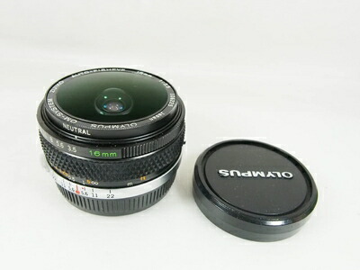 【中古】 Olympus MF水晶体 OM 16粍 F3.5 Fisheye カメラ・ビデオカメラ・光学機器-TV・オーディオ・カメラ-カメラ用交換レンズ