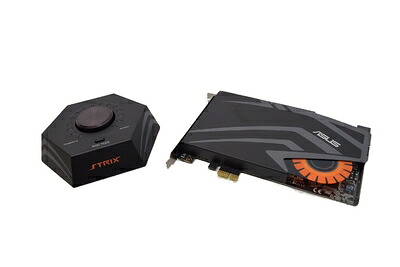 【中古】 ASUSTek ハイレゾ対応 STRIXゲーミング サウンドカード PCI-E コントロールボックス付属 24bit/192kHz STRIX RAID DLX