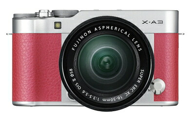 【中古】 FUJIFILM ミラーレス一眼 X-A3 レンズキット ピンク X-A3LK-XC-P