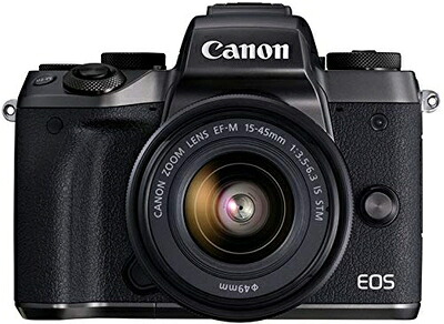 【中古】 Canon ミラーレス一眼カメラ EOS M5 レンズキット EF-M15-45mm F3.5-6.3 IS STM 付属 EOSM5-1545ISSTMLK