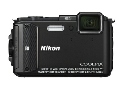 【中古】 Nikon デジタル写真機 COOLPIX AW130 黒いこと BK