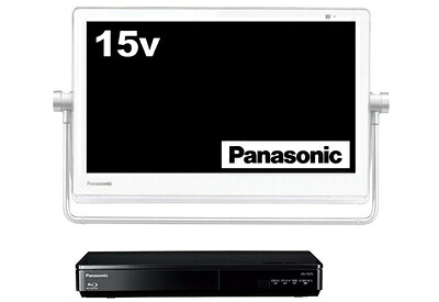 【中古】 パナソニック 15V型 液晶 テレビ プライベート・ビエラ UN-15TD7-W ブルーレイディスクプレイヤー付HDDレコーダー付き 2017年モデル
