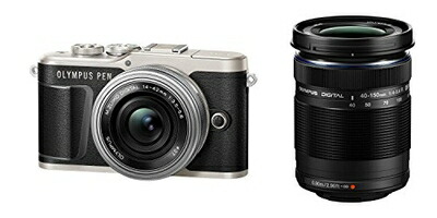 【中古】 OLYMPUS ミラーレス一眼カメラ PEN E-PL9 ダブルズームキット ブラック