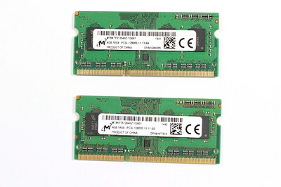 【中古】（新古品・未使用品） Micron 4 GB SODIMMノートパソコンメモリ、mt8ktf51264hz pc3l-12800s-11 ? 13-b4 Non - ECC PC - 12800