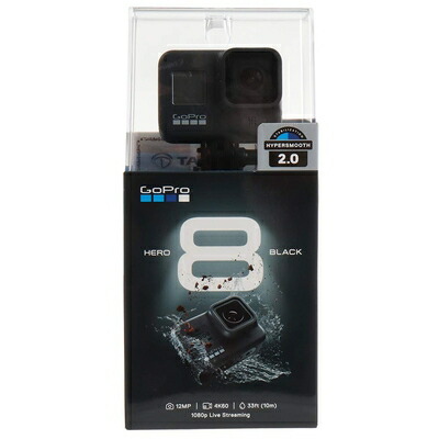 【中古】（新古品・未使用品） GoPro HERO8 Black ゴープロ ヒーロー8 ブラック ウェアラブル アクション カメラ CHDHX-801-FW