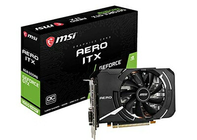 【中古】（新古品・未当て嵌める品） MSI GeForce GTX 1660 SUPER AERO ITX OC グラフィクスゲーム盤 VD7112