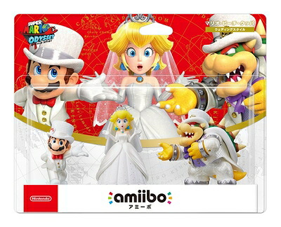【中古】（新古品・未使用品） amiibo トリプルウェディングセット[マリオ/ピーチ/クッパ] (スーパーマリオシリーズ)