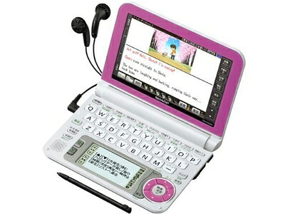 【中古】（新古品・未使用品） シャープ 電子辞書 Brain (ブレーン) PW-G4000 ピンク PW-G4000-P 中学生 110コンテンツ 100動画 カラ-液晶 Wタッチ画面 Power Body 5.6型タッチパネル｜Haute Produit 26,800円