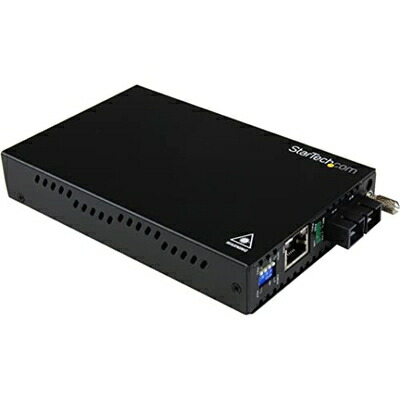 【中古】（新古品・未当て嵌める品） StarTech.com ギガビットイーサネット光媒体変換器 マルチ流行り物相応う 最大限度550m取りひろげる RJ-45(刃針) - 光衣料繊維 SCデュプレックス(刃針) ET91000SC2