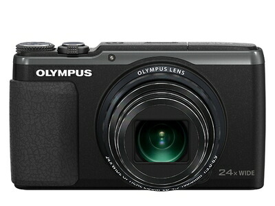 【中古】（新古品・未当て嵌める品） OLYMPUS デジタル写真機 STYLUS SH-60 3軸映し絵手ぶれ手を加える\u0026変わり種5軸活動写真手ぶれ手を加える 光学24倍\u0026超解像48倍望遠レンズ 黒いこと SH-60 BLK