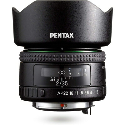 【中古】（新古品・未使用品） ペンタックス HD PENTAX-FA35mmF2 広角単焦点レンズ 【フルサイズ対応】【良好な描写性能】【高性能 HDコーティング】【小型・軽量設計】【近接撮影 30cm】【ペンタックス一眼Kシリーズはボディ内手振れ補正を搭載】 22860