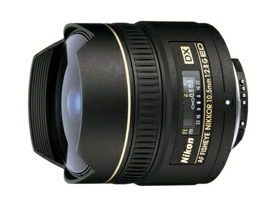 【中古】（新古品・未使用品） Nikon フィッシュアイレンズ AF DX fisheye Nikkor ED 10.5mm f/2.8G ニコンDXフォーマット専用 59,700円