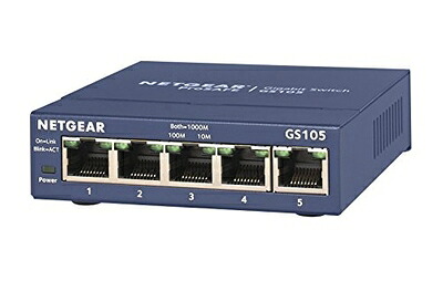 【中古】（新古品・未使用品） NETGEAR ネットギア GS105 ギガ5ポート アンマネージ・スイッチ