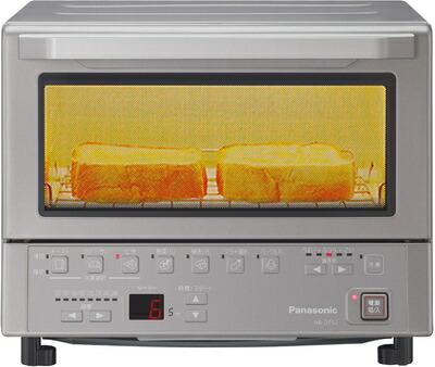 【中古】（新古品・未当て嵌める品） パナソニック パウダーコンパクトオーヴン 乾杯焼き健康状態自動小銃合わせる 8度合い気温調節する しろがね色 NB-DT52-S