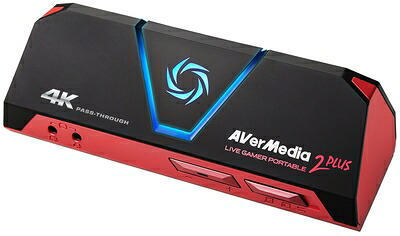 【中古】（新古品・未使用品） AVerMedia HDMI usb Live Gamer Portable 2 PLUS AVT-C878 PLUS [4Kパススルー対応 ゲームの録画・ライブ配信用キャプチャーデバイス] DV478 macOS