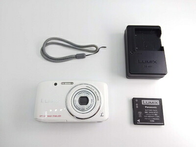 【中古】（新古品・未当て嵌める品） パナソニック デジタル写真器 ルミックス S2 光学4倍 白いこと DMC-S2-W コンパクトデジタルカメラ-デジタルカメラ-カメラ・ビデオカメラ・光学機器