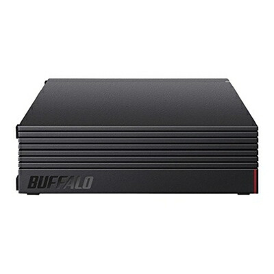 【中古】（新古品・未使用品） バッファロー 外付けハードディスク 4TB テレビ録画/PC/PS4/4K対応 バッファロー製nasne?対応 静音&コンパクト 日本製 故障予測 みまもり合図 HD-AD4U3