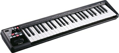 【中古】（新古品・未使用品） Roland(ローランド) MIDIキーボードコントローラー A-49-BK ブラック 49鍵｜Haute Produit