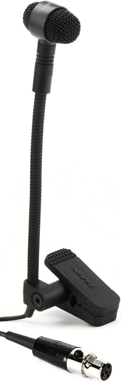 【中古】（新古品・未使用品） SHURE コンデンサー型マイク 楽器用 カーディオイド 標準プラグケーブル付属 PGA98H-TQG 【国内正規品】