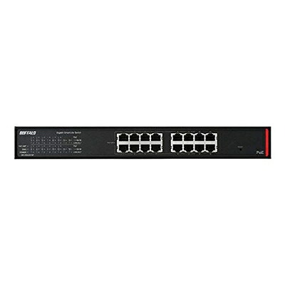 【中古】（新古品・未使用品） バッファロー BS-GSL2016P 法人向け Giga対応 PoE Layer2 スマートLiteスイッチ 16ポート｜Haute Produit