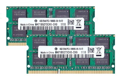 【中古】（新古品・未使用品） PC3-10600(DDR3-1333) SO-DIMM 4GB×2枚組 1.5V 204pin メモリンゴブランドノートPC用メモリ mac&windows対応
