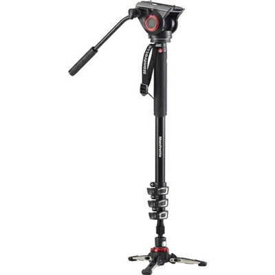 【中古】（新古品・未使用品） マンフロット(Manfrotto) 一脚 XPROフルードビデオ一脚 フルード雲台MVH500AH相当品付属 アルミニウム MVMXPRO500