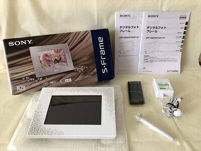 【中古】（新古品・未使用品） SONY デジタルフォトフレーム S-Frame D720 7.0型 内蔵メモリー2GB クリスタル&ホワイト DPF-D720/WI
