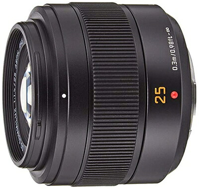 【中古】（新古品・未使用品） パナソニック(Panasonic) 標準単焦点レンズ マイクロフォーサーズ用 ルミックス LEICA DG SUMMILUX 25mm/F1.4 II ASPH. ブラック H-XA025