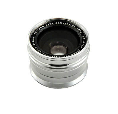 【中古】（新古品・未使用品） FUJIFILM ワイドコンバージョンレンズ X100専用 シルバー F WCL-X100S