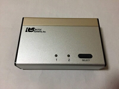 【中古】（新古品・未当て嵌める品） ラトックシステム パソコン自動小銃うつり変わり器差し交わすI/F DVI・Audio相応う(パソコン2台用