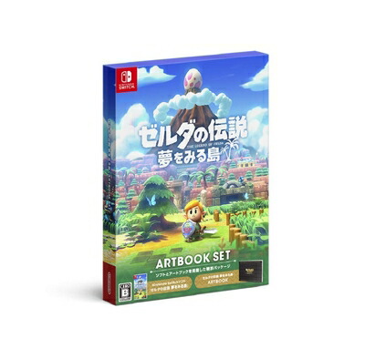 【中古】（新古品・未使用品） ゼルダの伝説 夢をみる島 ARTBOOK SET -Switch