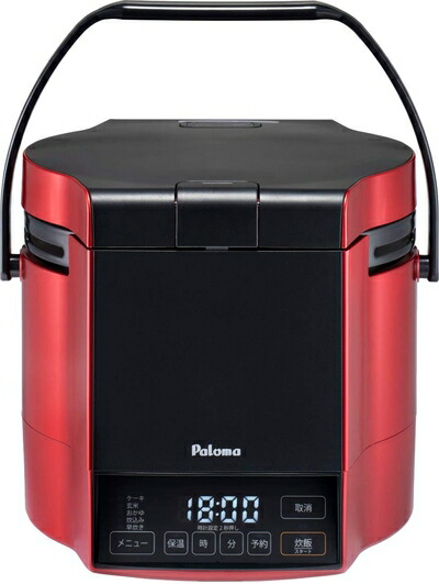 【中古】（新古品・未使用品） パロマ：マイコン電子ジャー付ガス炊飯器炊きわざ(5合炊)(プレミアムレッドxブラック)（LPガス）/PR-M09TR-LPG