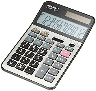 【中古】（新古品・未使用品） シャープ(SHARP) 実務電卓 ナイスサイズタイプ EL-N942X