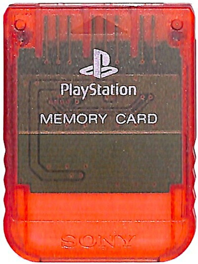 【中古】（新古品・未使用品） メモリーカード チェリーレッド PS