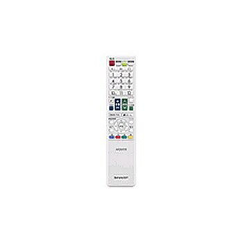 【中古】（新古品・未使用品） シャープ 液晶テレビ用リモコン RRMCGB069WJSB(0106380416)(ホワイト)