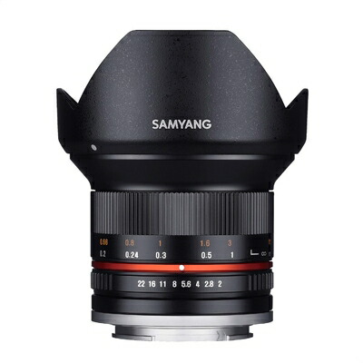 【中古】（新古品・未使用品） SAMYANG 単焦点広角レンズ 12mm F2.0 ブラック フジフイルム X用 APS-C用