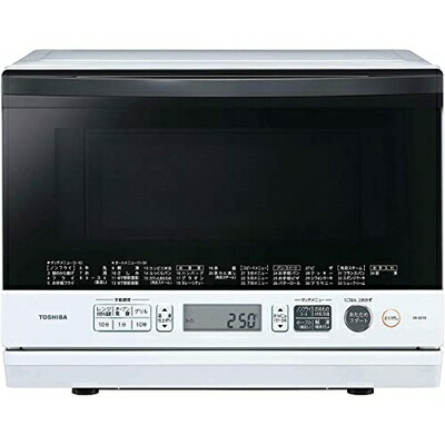 【中古】（新古品・未使用品） 東芝 スチーム オーブンレンジ 石窯ドーム 26L ER-SD70(W) グランホワイト フラットテーブル