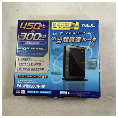 【中古】（新古品・未当てはめる品） NEC Aterm WR9500N[HPひな型] PA-WR9500N-HP
