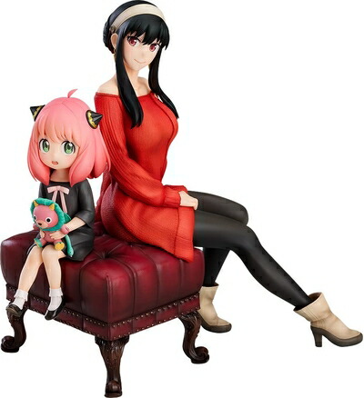 【中古】(新古品・未使用品) SPY×FAMILY アーニャ&ヨル 1/7スケール プラスチック製 塗装済み完成品フィギュア