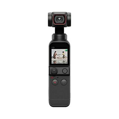 【中古】（新古品・未使用品） DJI Pocket 2 vlogカメラ3軸ジンバル 手持ちスタビライザー 4Kカメラ 1/1.7インチCMOS 64MP写真 フェイストラッキング YouTube/TikTok/Vlog用動画撮影 Android & iPhone対応 ポータブル ビデオカメラ ブラック