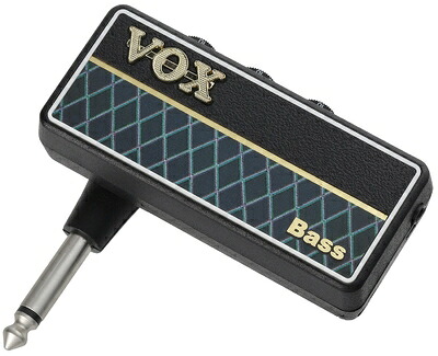 【中古】(新古品・未使用品) VOX(ヴォックス) ベース用 ヘッドホンアンプ amPlug2 Bass 小型/ケーブル不要/自宅練習/電池駆動/リズムパターン内蔵 AP2BS