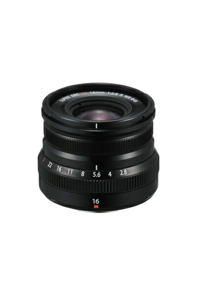 【中古】（新古品・未使用品） 富士フイルム(FUJIFILM) X 交換レンズ フジノン 単焦点 広角 コンパクト 16mm F2.8 防塵防滴耐低温 絞りリング ブラック F XF16MMF2.8 R WR B