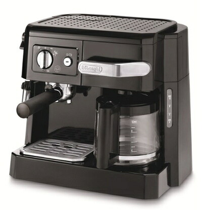 【中古】（新古品・未使用品） DeLonghi コンビコーヒーメーカー ブラック BCO410J-B 9-10カップ